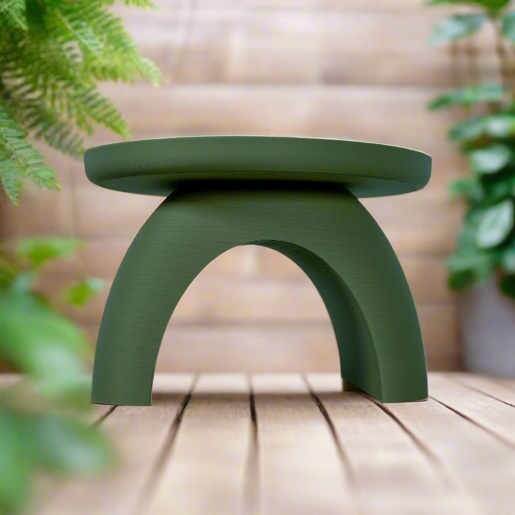 Plant Stand for Indoor Plant Pots, Art Deco Planter Stand, Arch, Rosebud Homegoods Marble / Med
