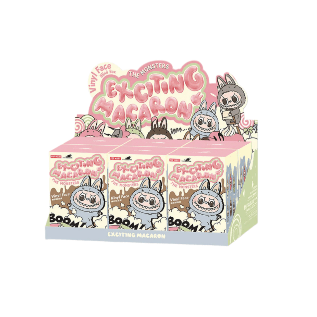 LABUBU MACARON 3体セット POP NOW:THE MONSTERS - Tasty Macarons Vinyl Face Blind Box - POP