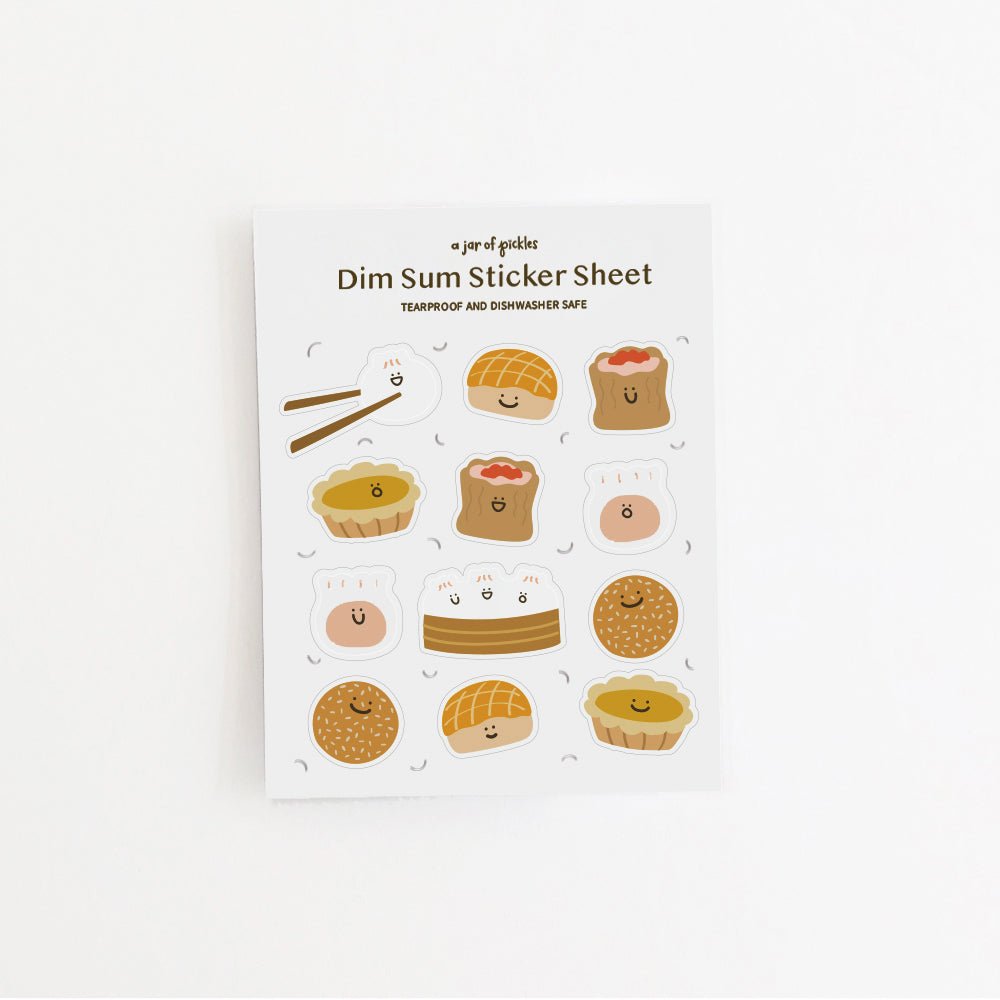 A Jar of Pickles Dim Sum Sticker Sheet