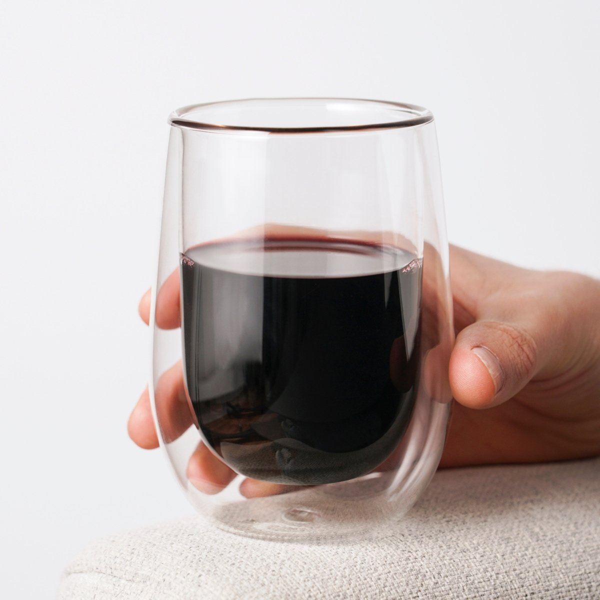 Double Walled Wine Glasses by True - Set of 2