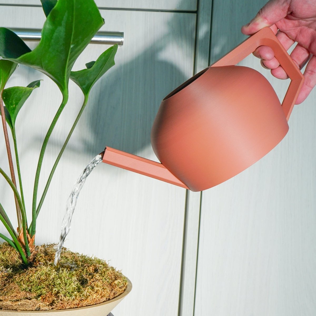 watering cart for indoor plants Modern Watering Can for Houseplants and Garden, 3D Printed Garden Gifts for Plant Lovers, Unique Coquette Decor, HydraMate Black