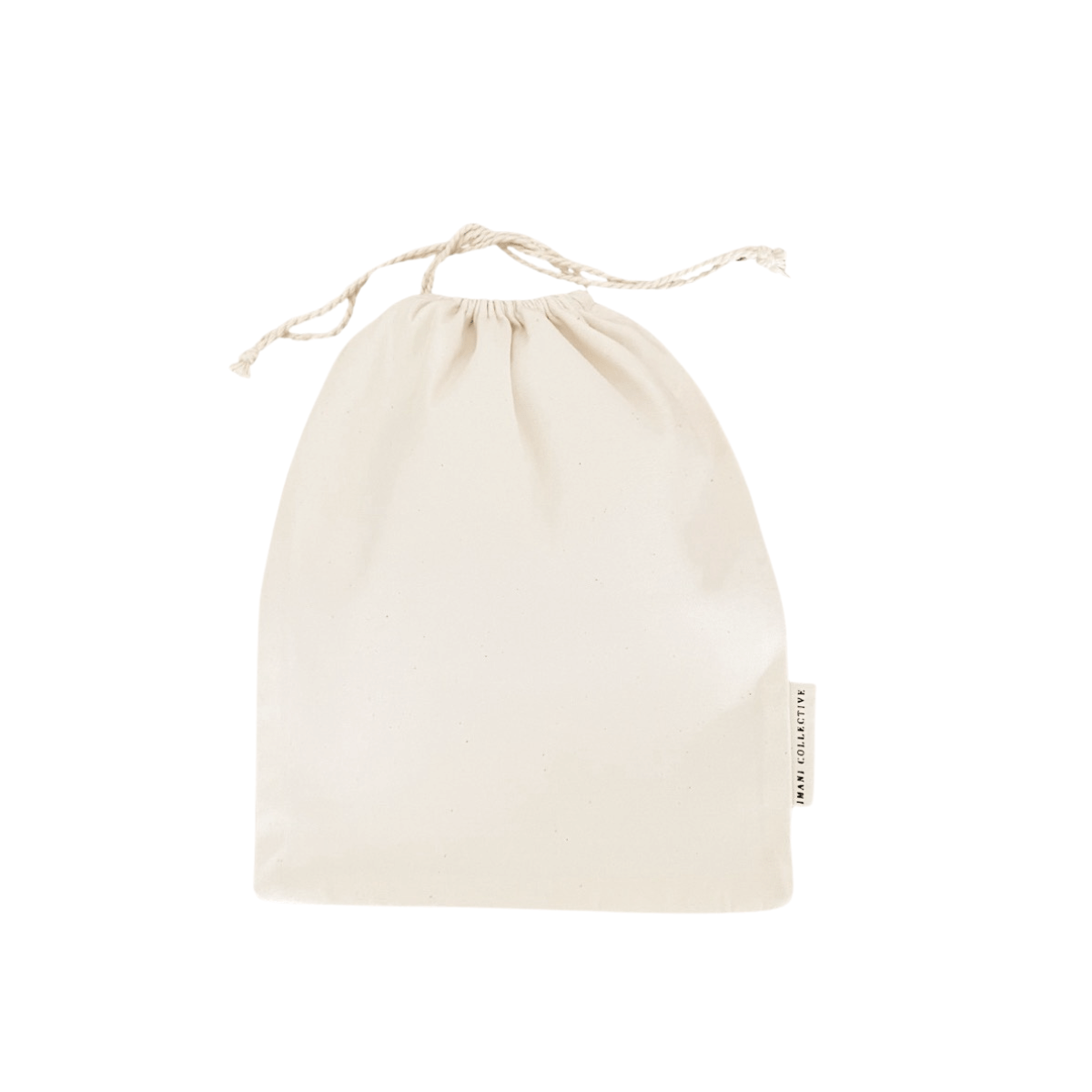 Imani Collective Blank Canvas Drawstring Bag 13x10in - Natural Cotton Tote