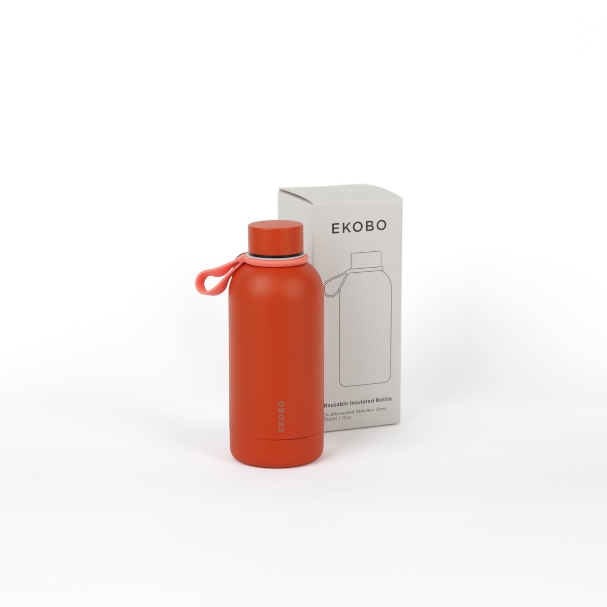 EKOBO Insulated Reusable Bottle, 12 oz - Brick - lily & onyx