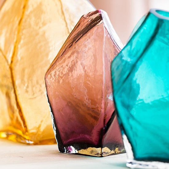 RusticReach Irregular Shaped Handblown Glass Vase - lily & onyx