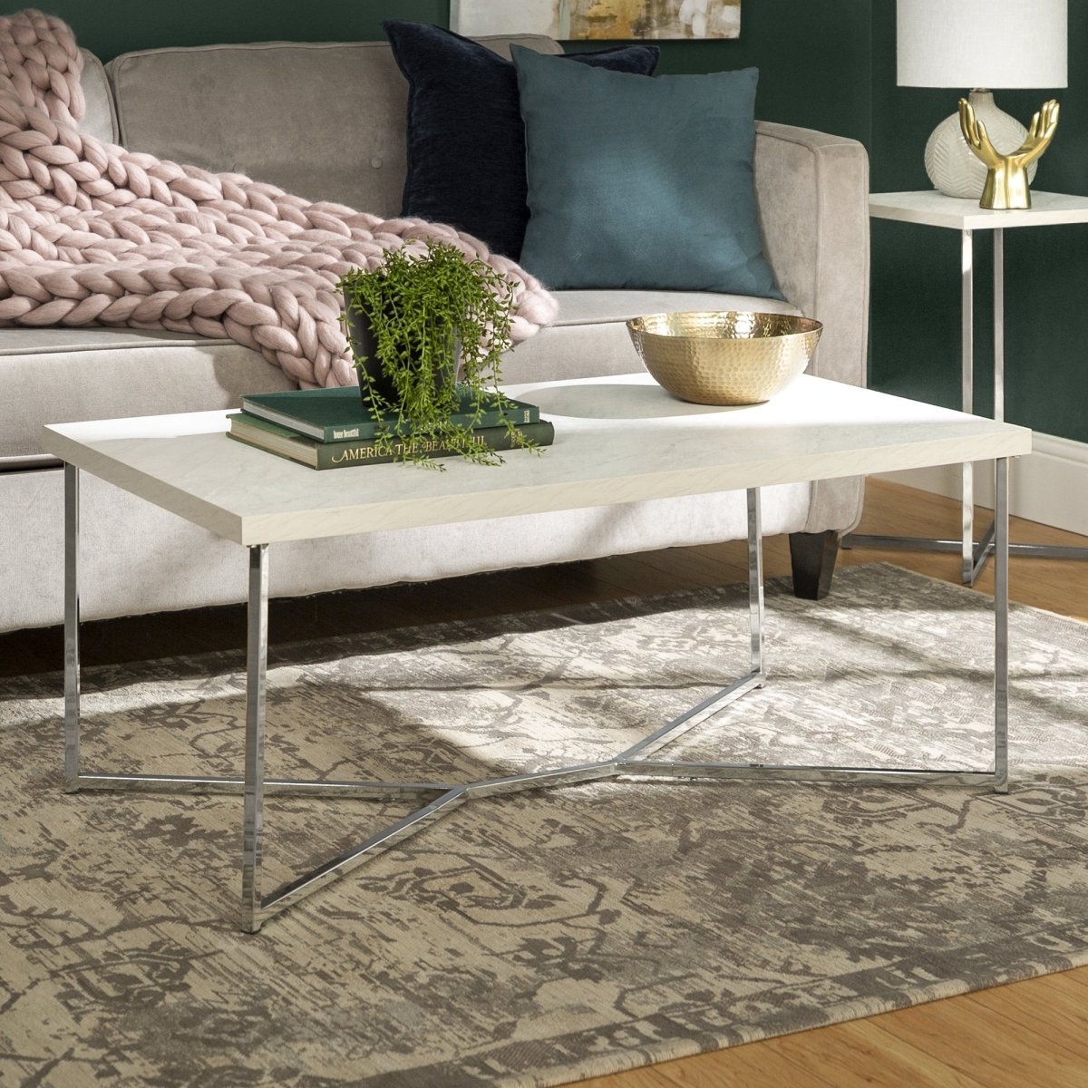 Walker Edison Luxe Coffee Table - lily & onyx