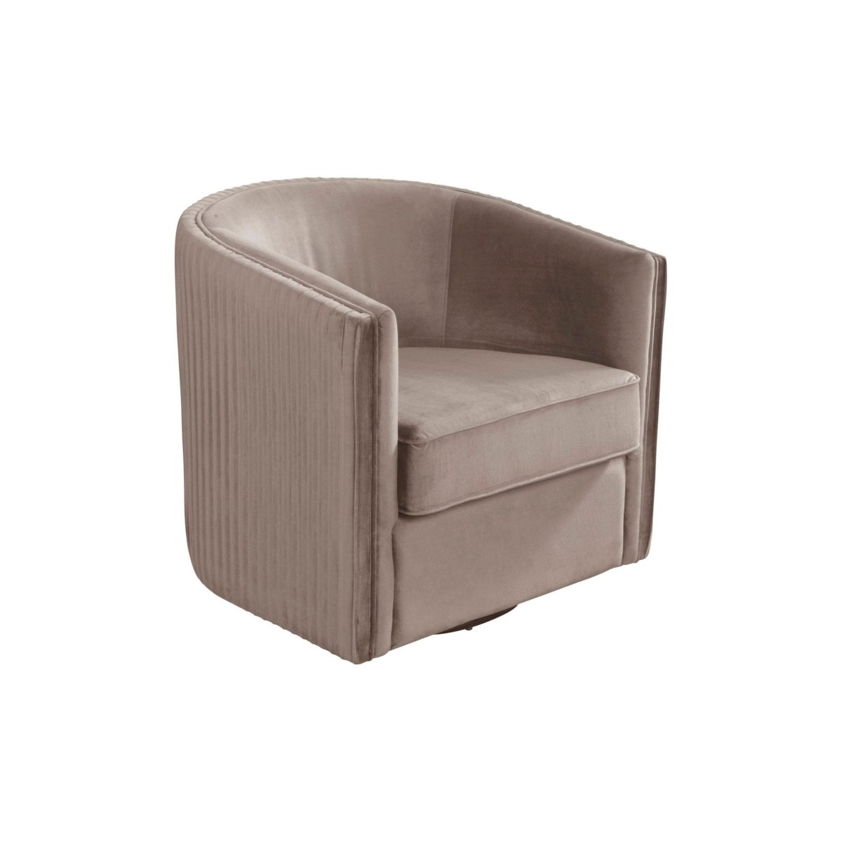 Alpine Furniture Maison Swivel Chair, Light Gray - lily & onyx