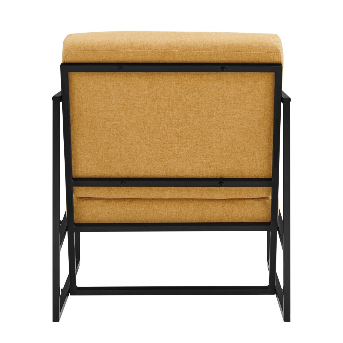 Walker Edison Mid-Century Modern Square Frame Fabric Lounge Chair - lily & onyx