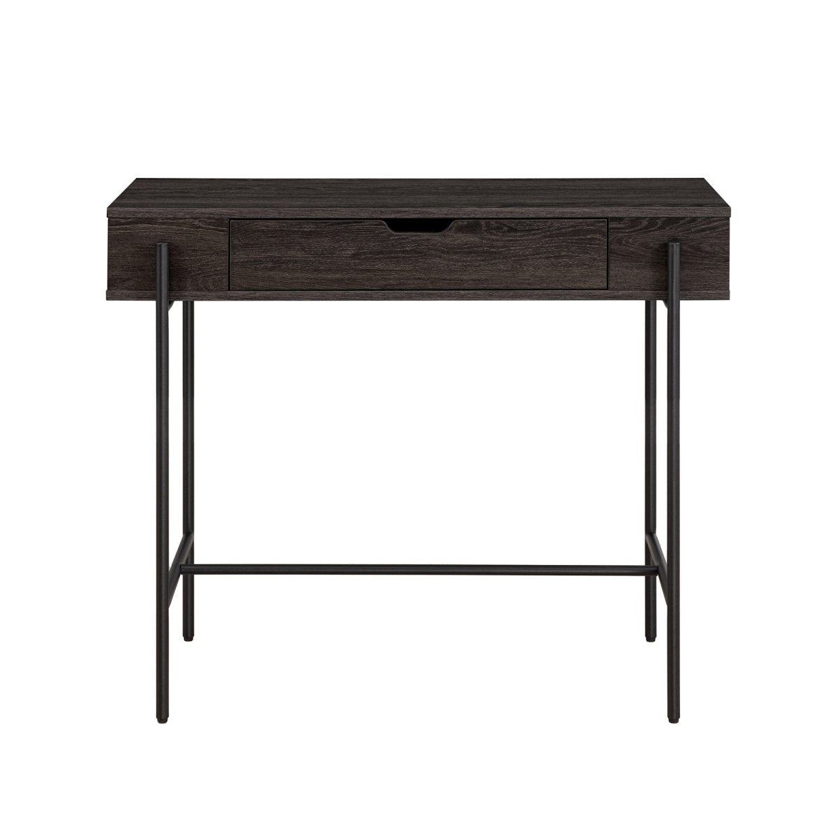 Walker Edison Modern Minimalist Metal and Wood 1-Drawer Entry Table - lily & onyx