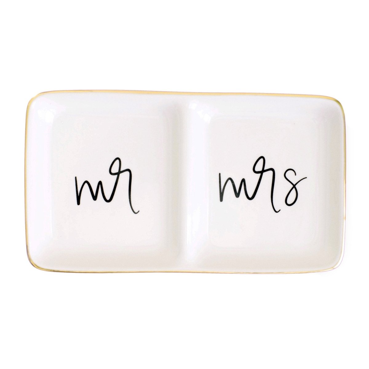 Sweet Water Decor Mr. and Mrs. Jewelry Dish - lily & onyx