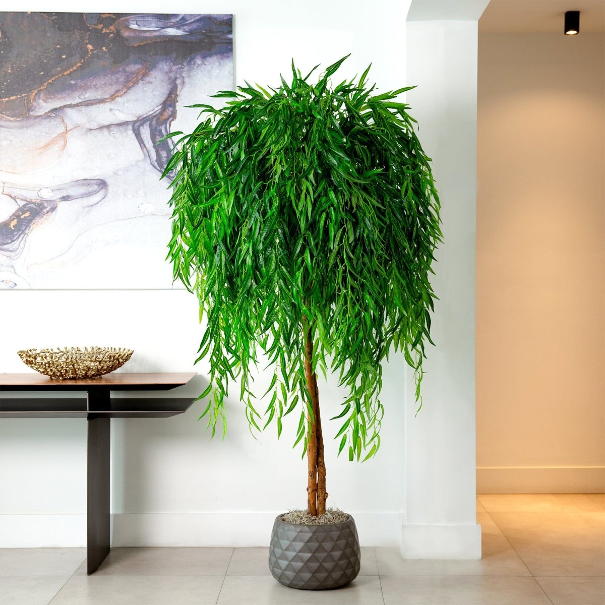 Nearly Natural 6 ft. Artificial Willow Tree, Real Touch