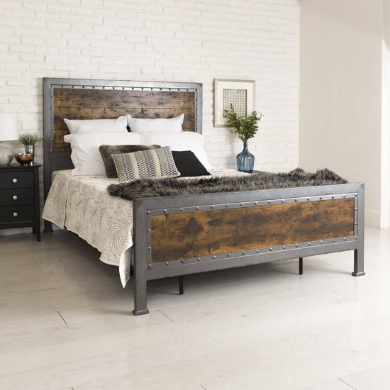 Walker Edison Rustic Home Queen Bed - lily & onyx
