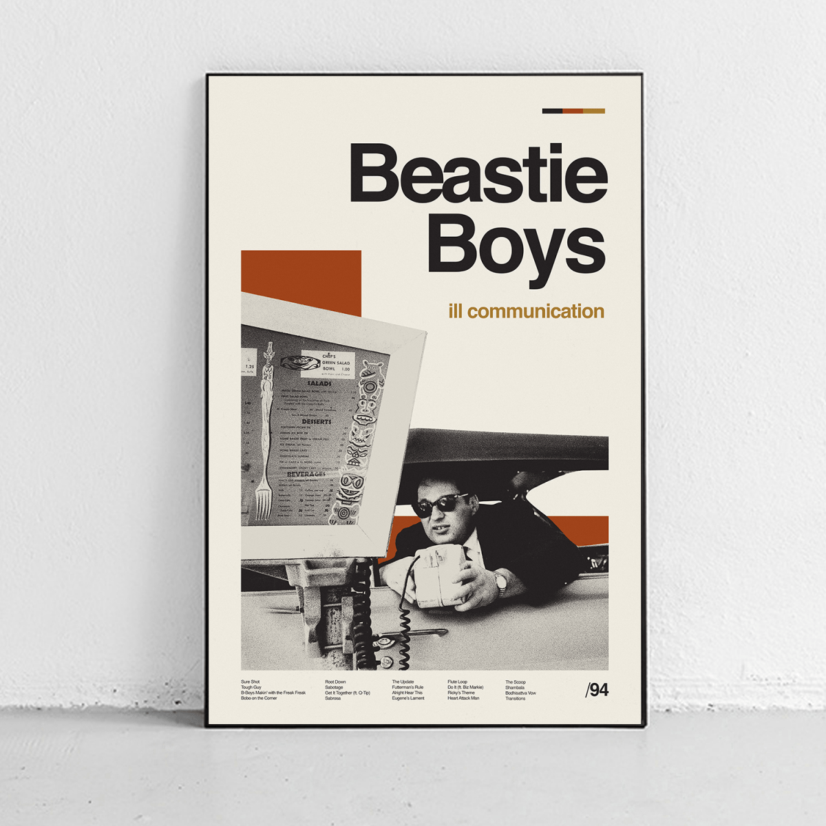 Sandgrain Studio Beastie Boys Ill Communication Art Print