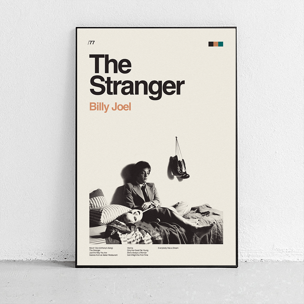 Sandgrain Studio Billy Joel - The Stranger Art Print