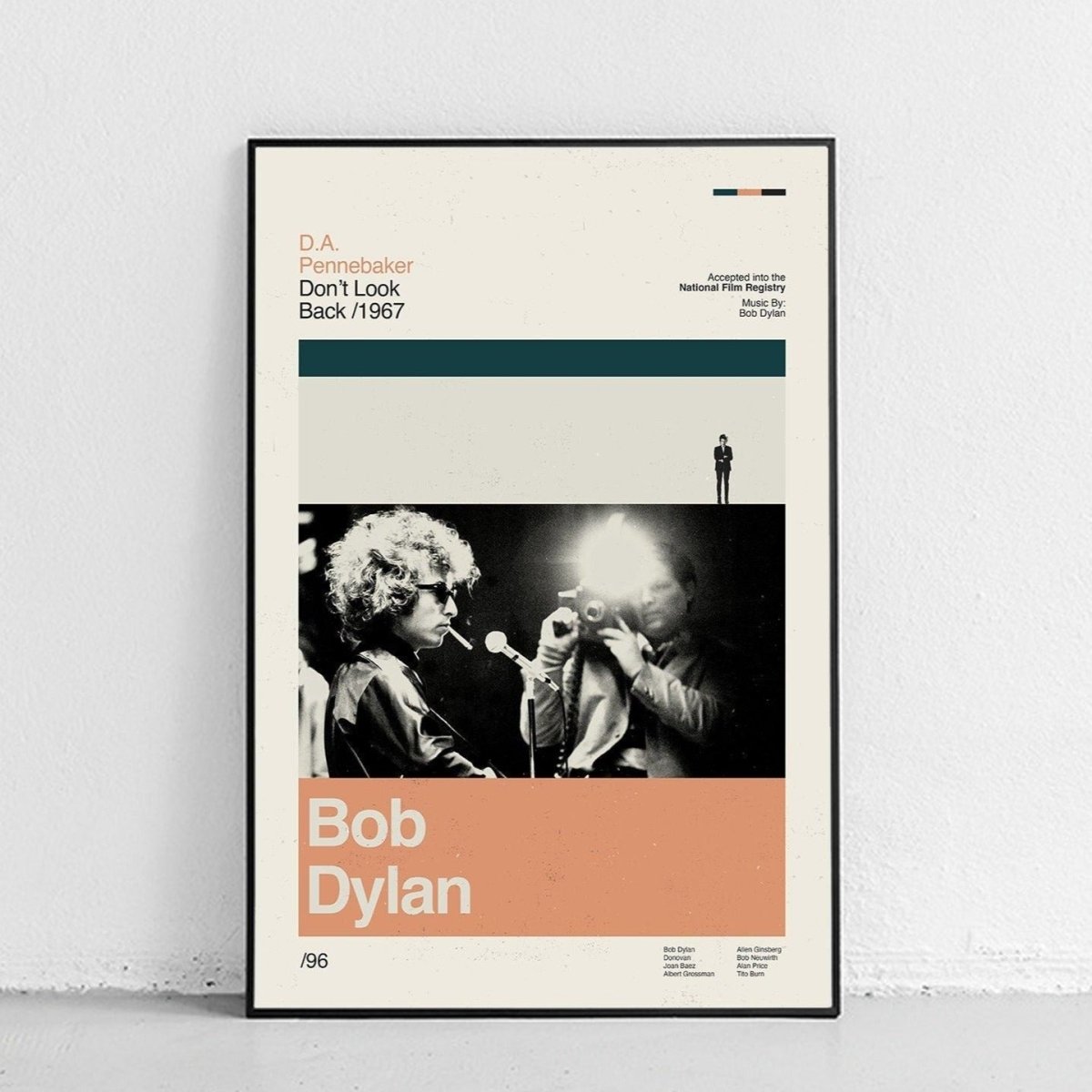 Sandgrain Studio Bob Dylan - Don't Look Back Art Print