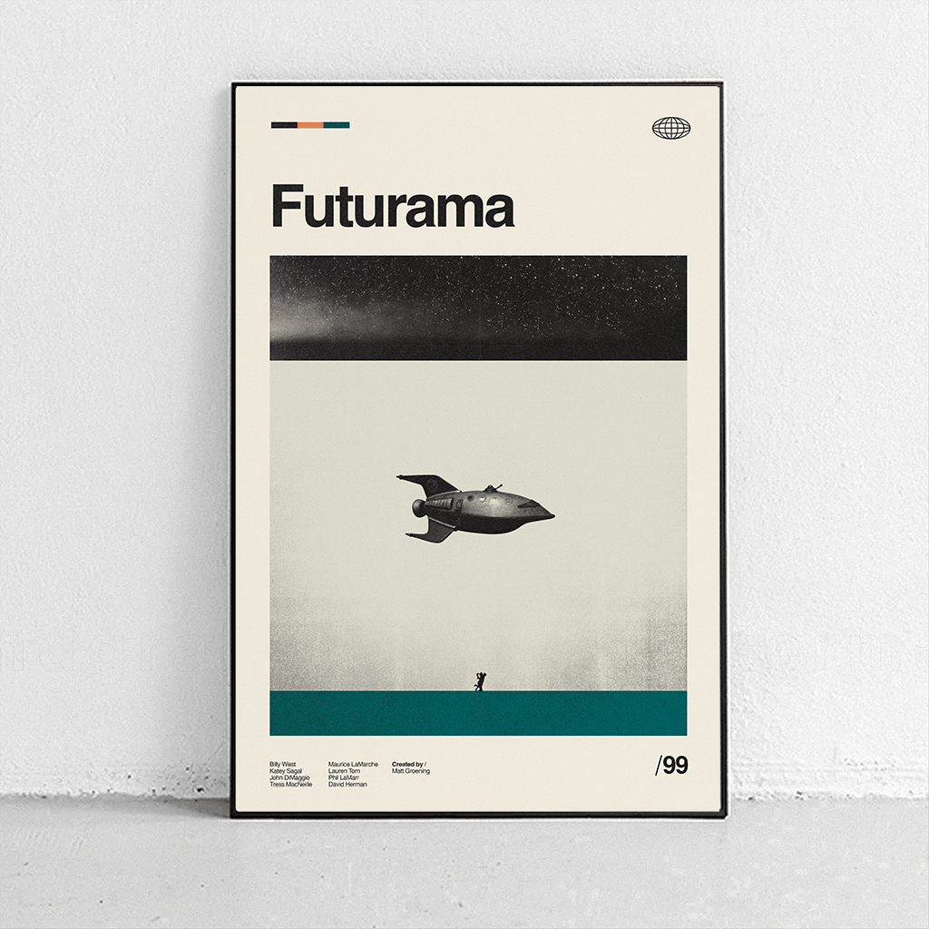 Sandgrain Studio Futurama Art Print