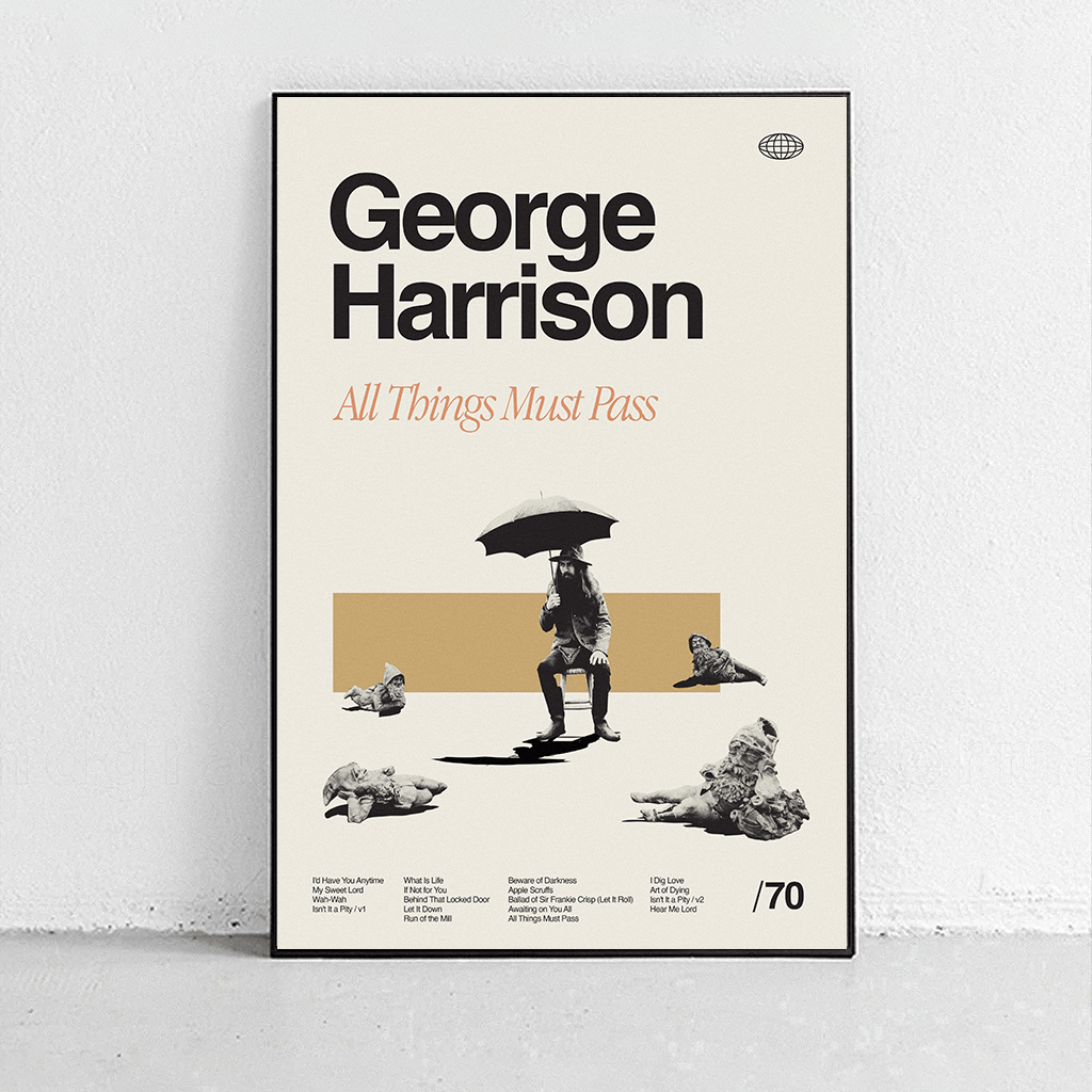 Sandgrain Studio George Harrison - All Things Must Pass Art Print