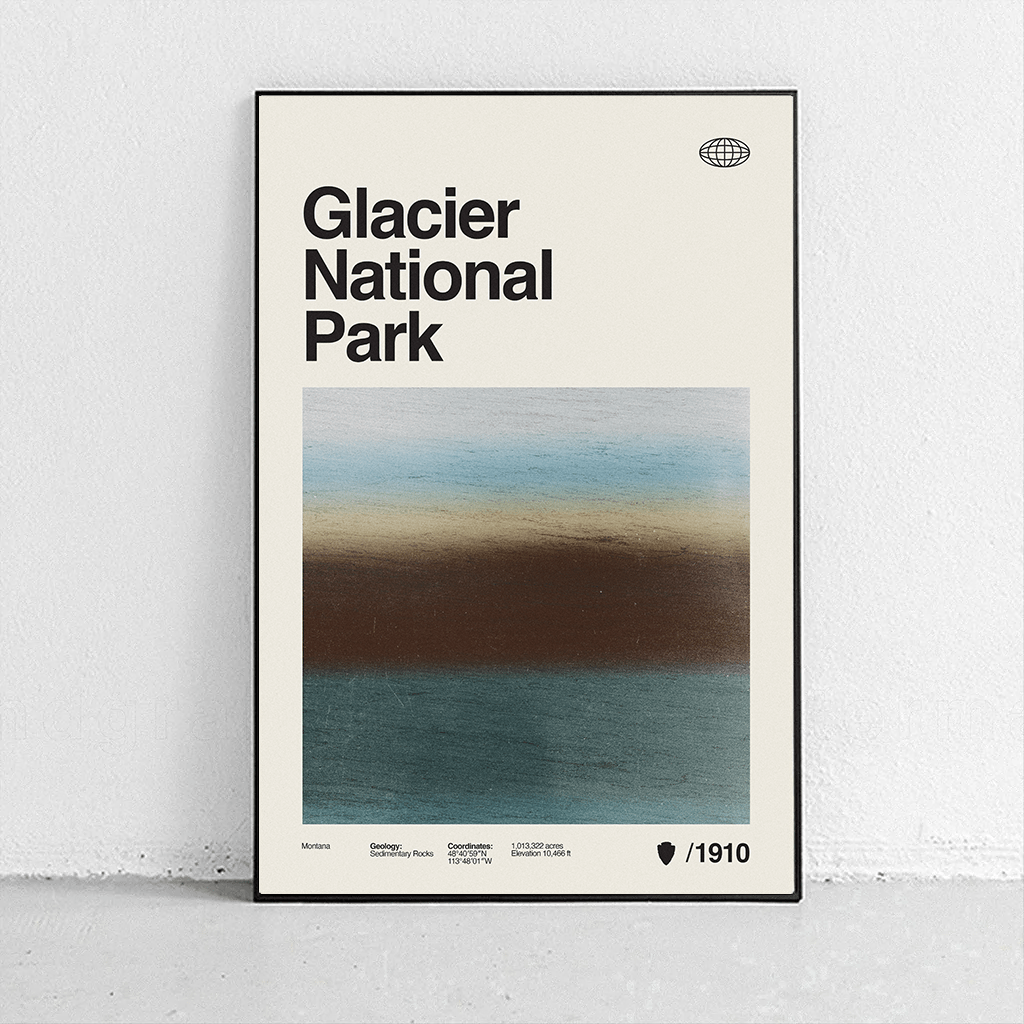 Sandgrain Studio Glacier National Park Art Print