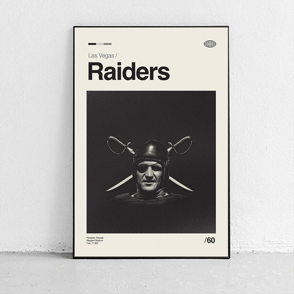 Sandgrain Studio Las Vegas Raiders Art Print