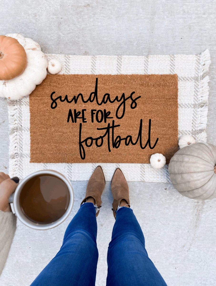 The Doormat Co. Sundays Are For Football Doormat - lily & onyx