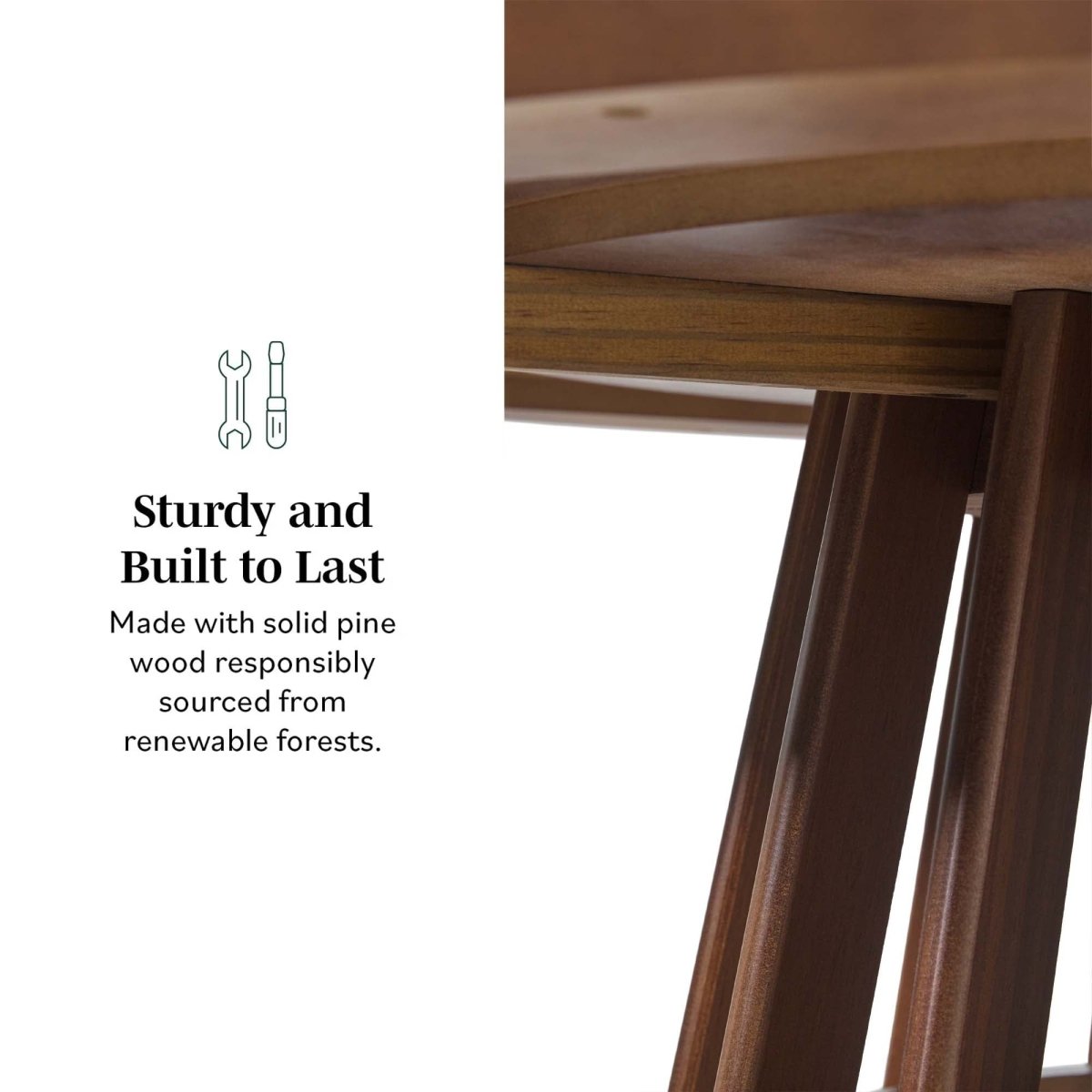 Modern 48 Round Solid Wood Dining Table | lily & onyx