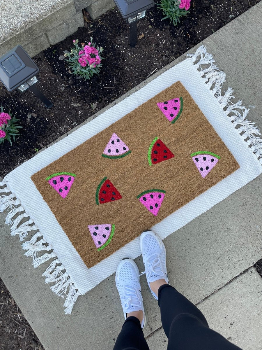 The Doormat Co. Watermelon Pattern Doormat | Multicolor - lily & onyx