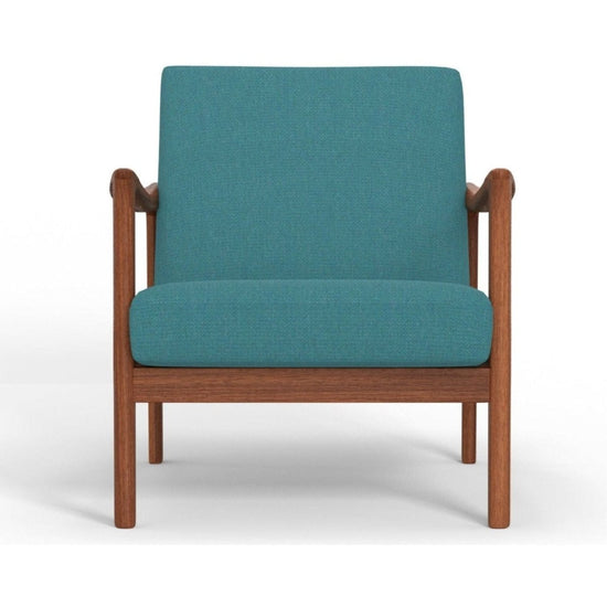 Alpine Furniture Zephyr Lounge Chair, Turquoise - lily & onyx