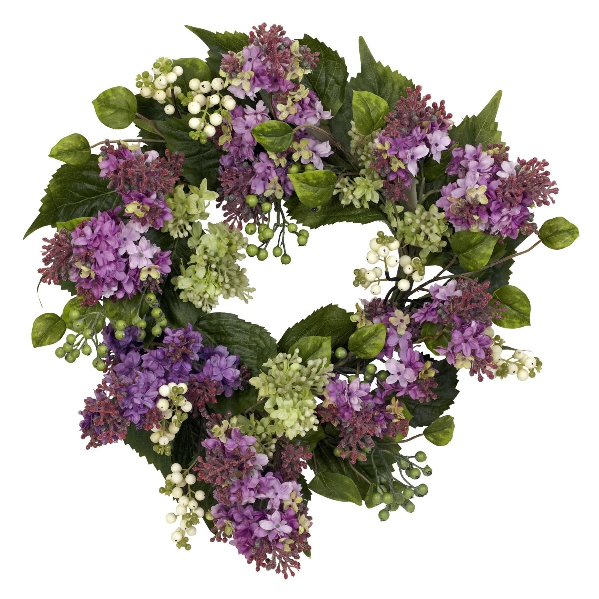 Nearly Natural 20" Hanel Lilac Wreath - lily & onyx