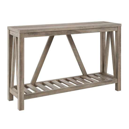Walker Edison A-Frame Rustic Entry Table - lily & onyx