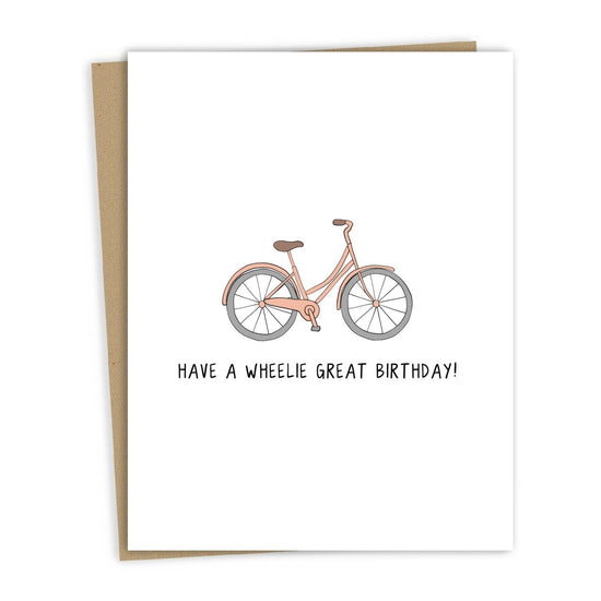 rockdoodles A Wheelie Great Birthday Card - lily & onyx