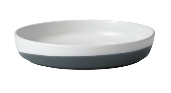 Libbey Austin Porcelain Coupe Dinner Plate, 10 Inch, Basalt Blue - Set of 4 - lily & onyx