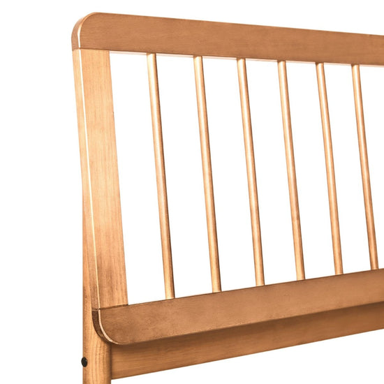 Walker Edison Cama Mid-Century Modern Slatted Solid Wood Bedframe Collection - lily & onyx