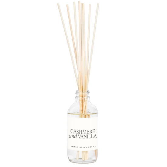 Sweet Water Decor Cashmere and Vanilla Clear Reed Diffuser - lily & onyx
