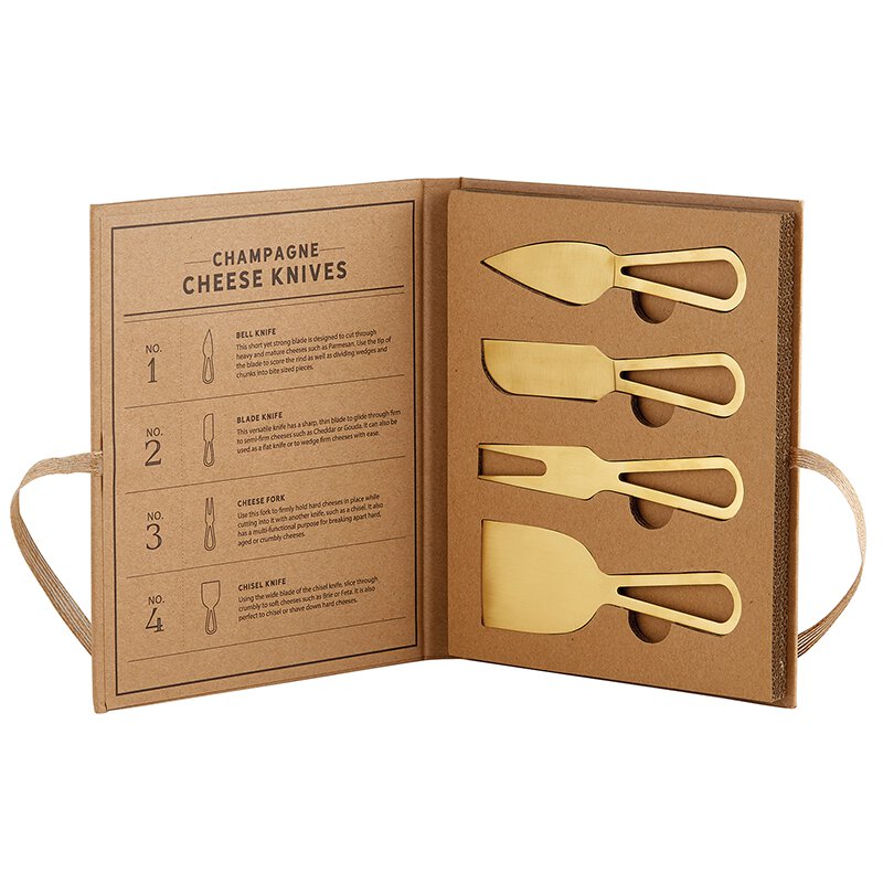Santa Barbara Design Studio Champagne Gold Cheese Knives - lily & onyx