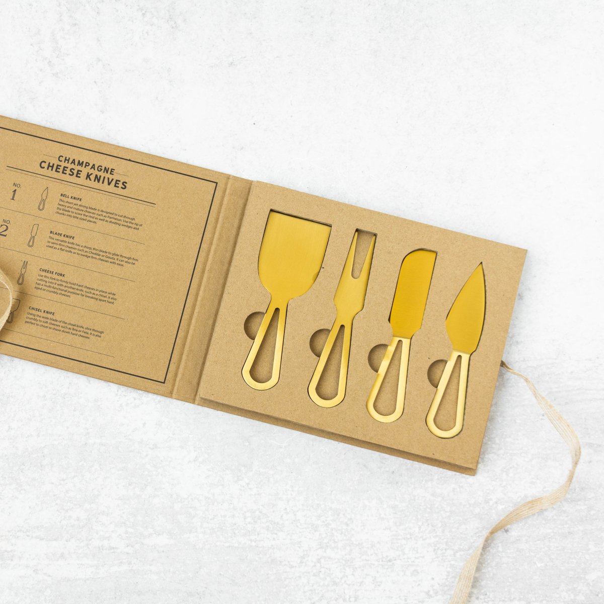 Santa Barbara Design Studio Champagne Gold Cheese Knives - lily & onyx
