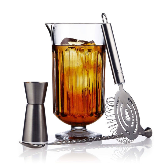 Libbey Classic Cocktail Flashback 4-Piece Bar Mixing Set - lily & onyx