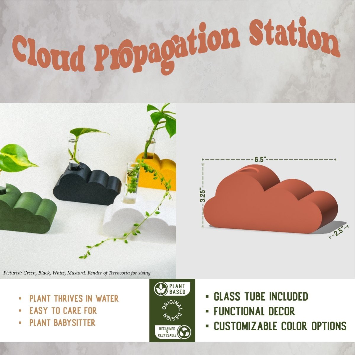 Rosebud HomeGoods Cloud Propagation Station - lily & onyx