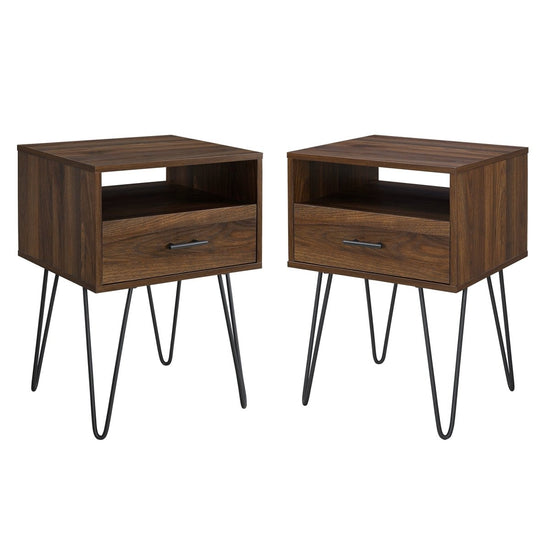 Walker Edison Croft Nightstand / Side Table, Set of 2 - lily & onyx