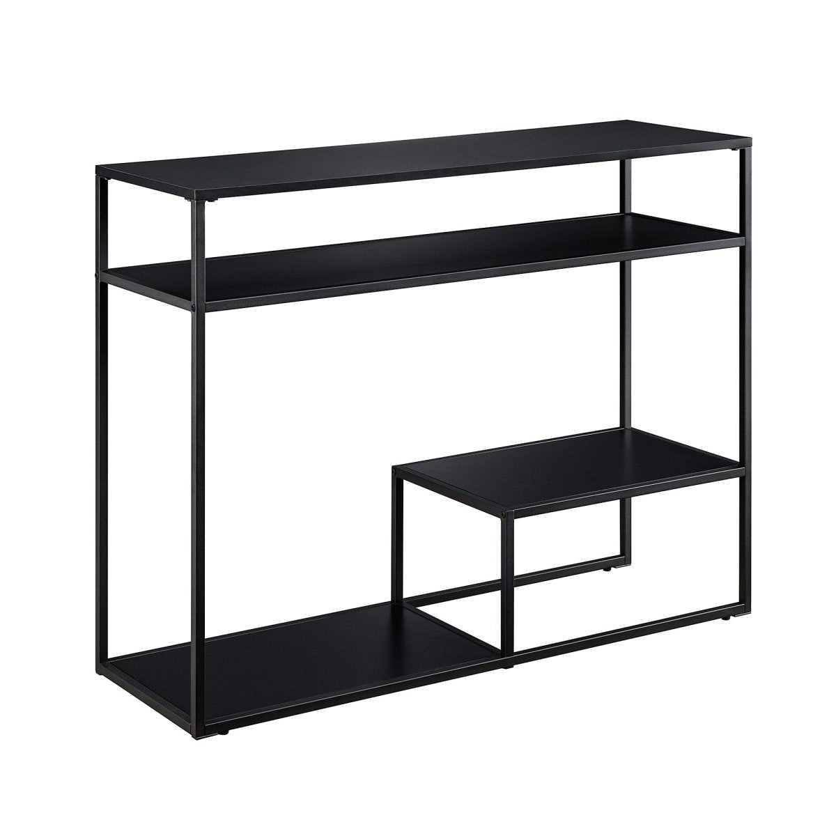 Walker Edison Fasi 42" Metal and Wood Entry Table with Tiered Shelves - lily & onyx