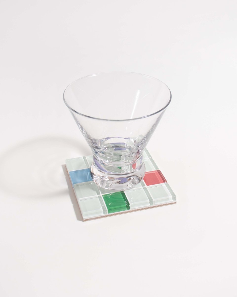 Subtle Art Studios Glass Tile Coaster - Randomness - Option 4 - lily & onyx