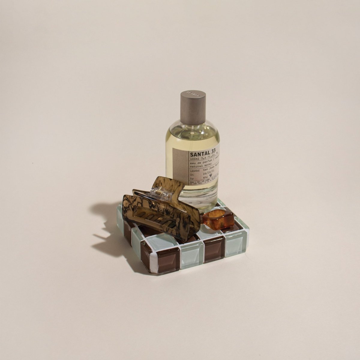 Subtle Art Studios Glass Tile Cube - Classic Milk Chocolate - lily & onyx