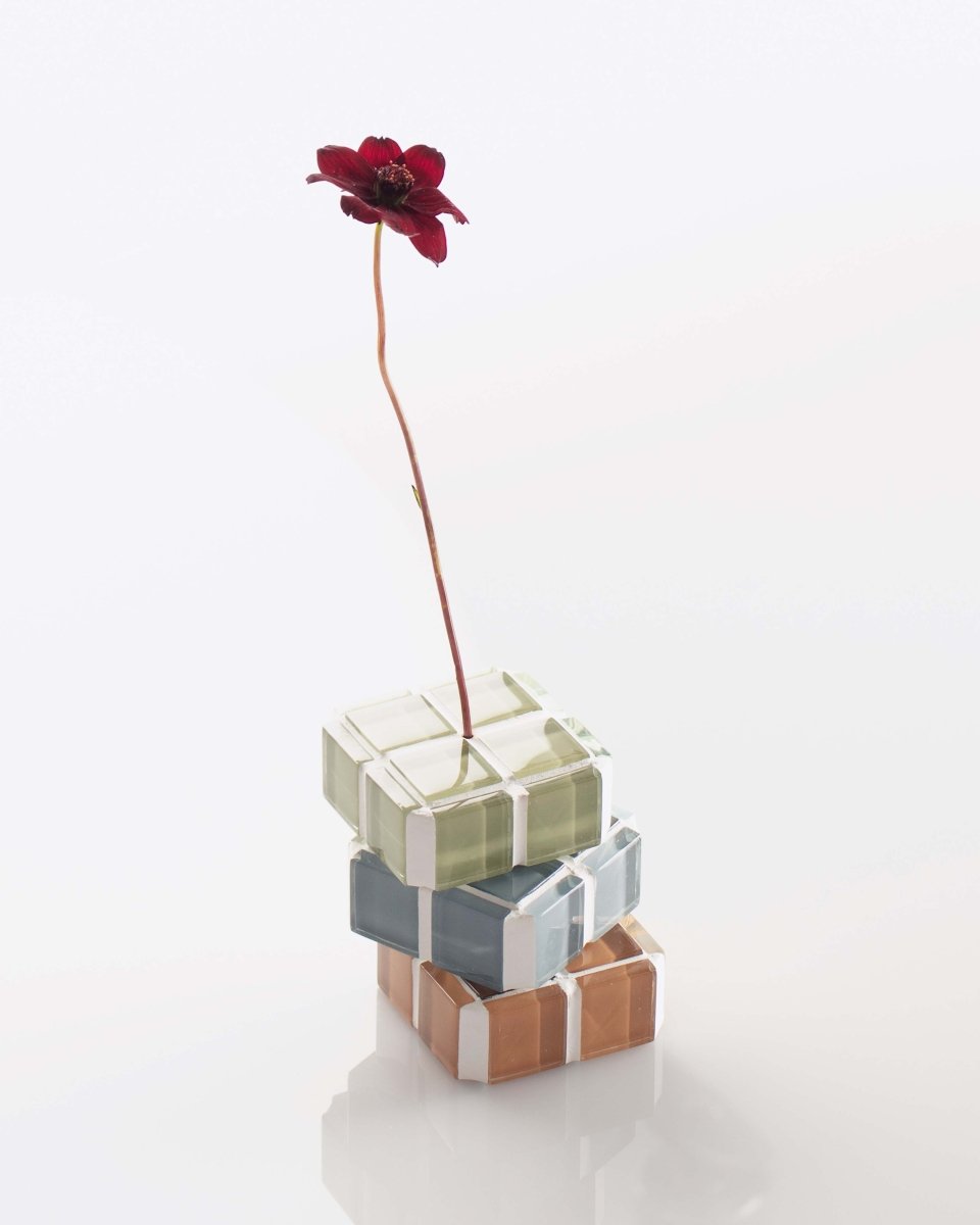Subtle Art Studios Glass Tile Incense Holder - It's Caramel - lily & onyx