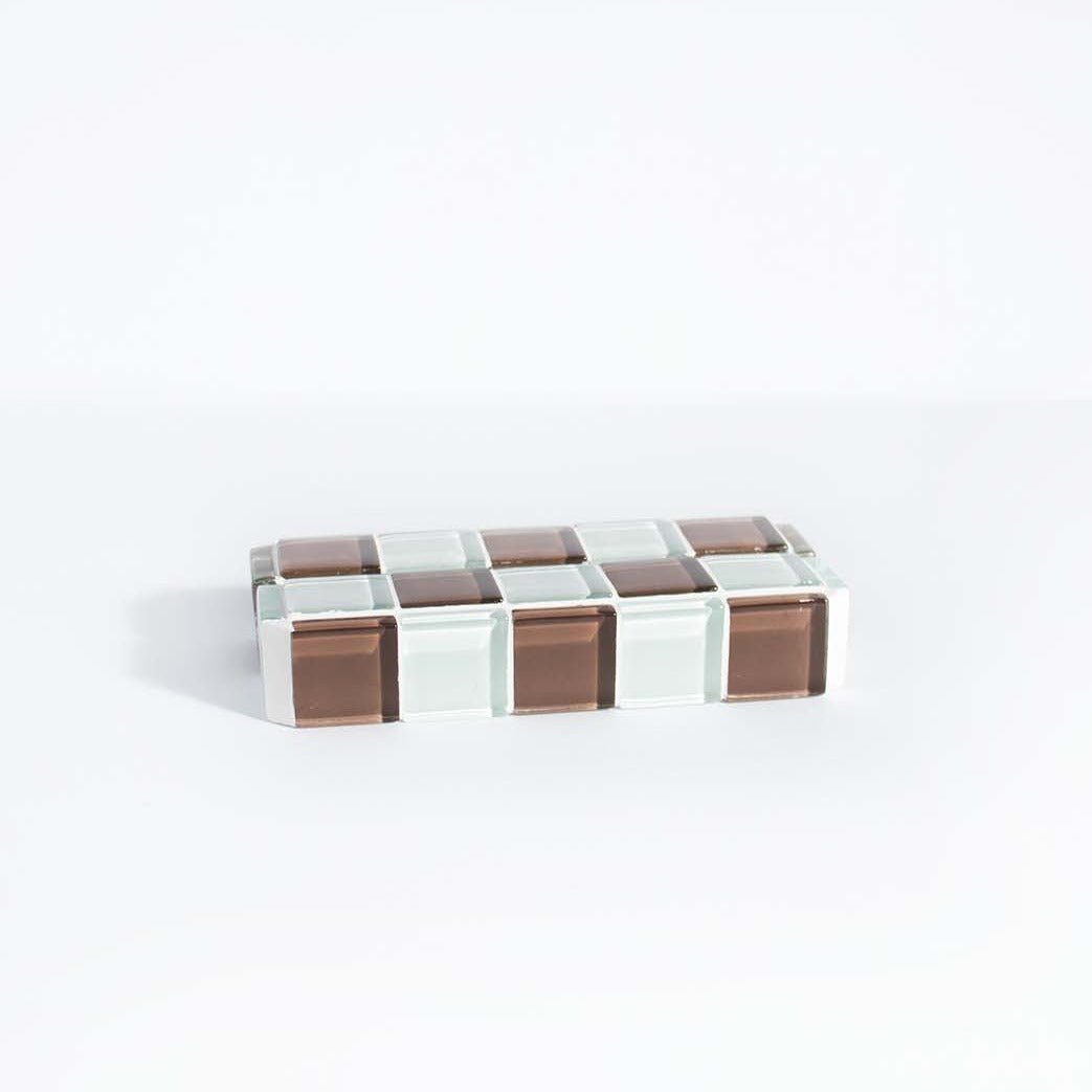 Subtle Art Studios Glass Tile Picture Stand - Classic Milk Chocolate - lily & onyx