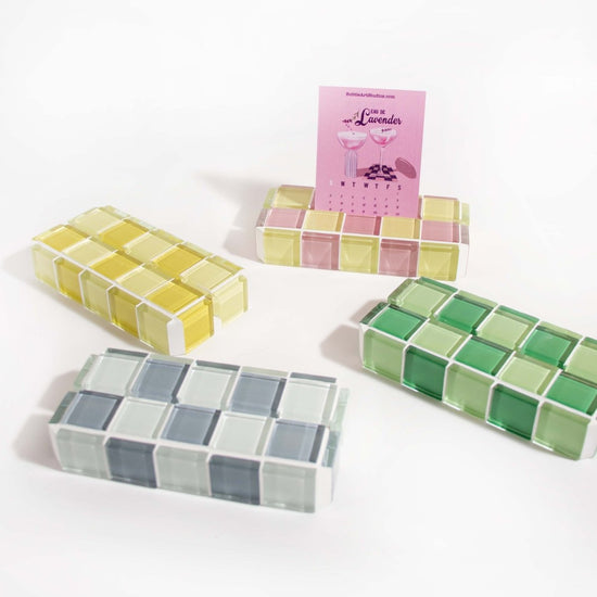 Subtle Art Studios Glass Tile Picture Stand - Pink Lemonade - lily & onyx
