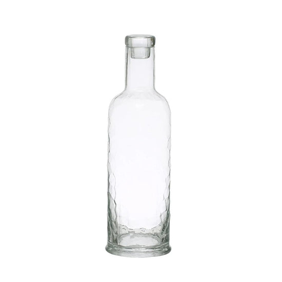 Bloomingville Hammered Glass Carafe with Stopper, 32oz - lily & onyx