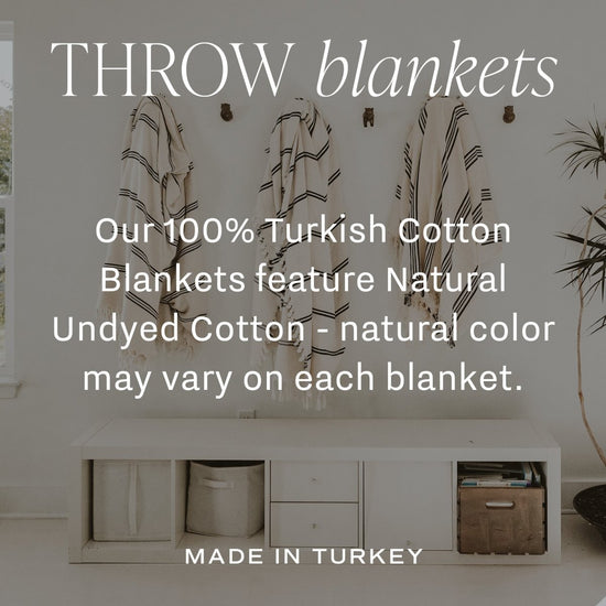 Sweet Water Decor Henley Turkish Throw Blanket - Four Stripe - lily & onyx