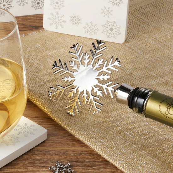 Twine Living Holiday Snowflake Bottle Stopper - lily & onyx
