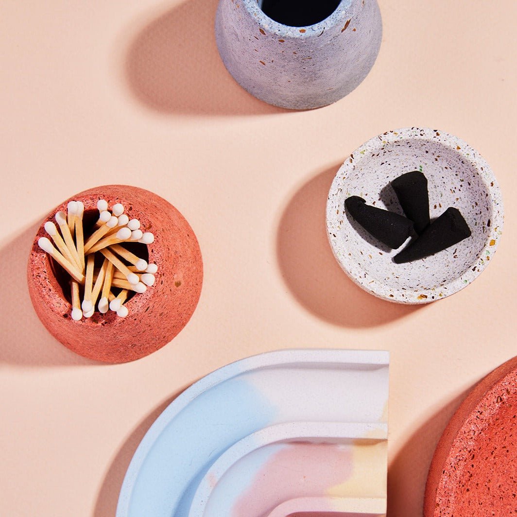 Pretti.Cool Incense & Matchstick Holder Set - lily & onyx