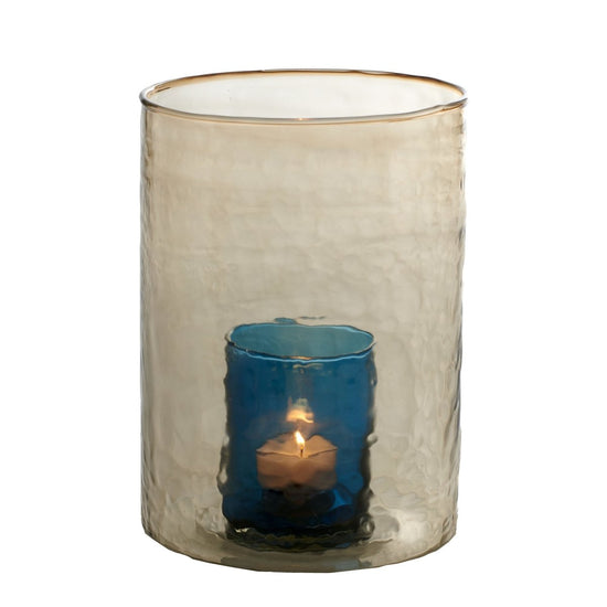 texxture Iris™ Candleholder, Large - lily & onyx