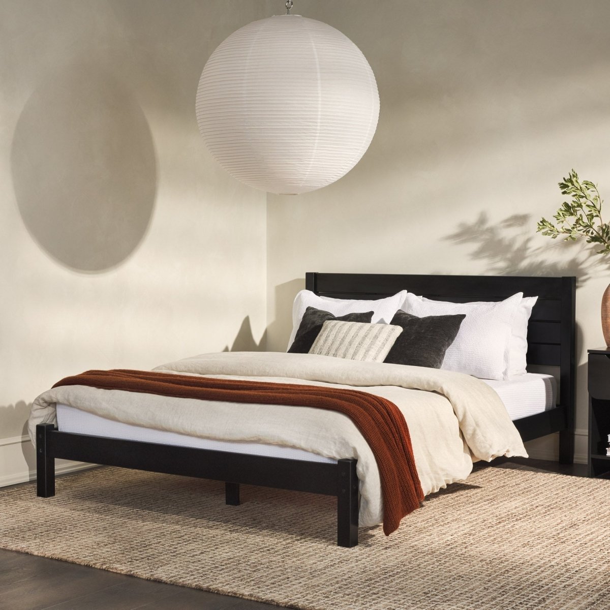 Walker Edison Isla Solid Wood Canopy Bedframe Collection - lily & onyx