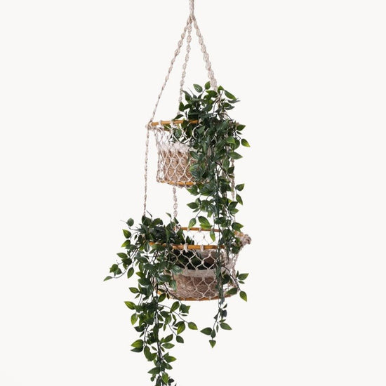 KORISSA Jhuri Double Hanging Basket - lily & onyx